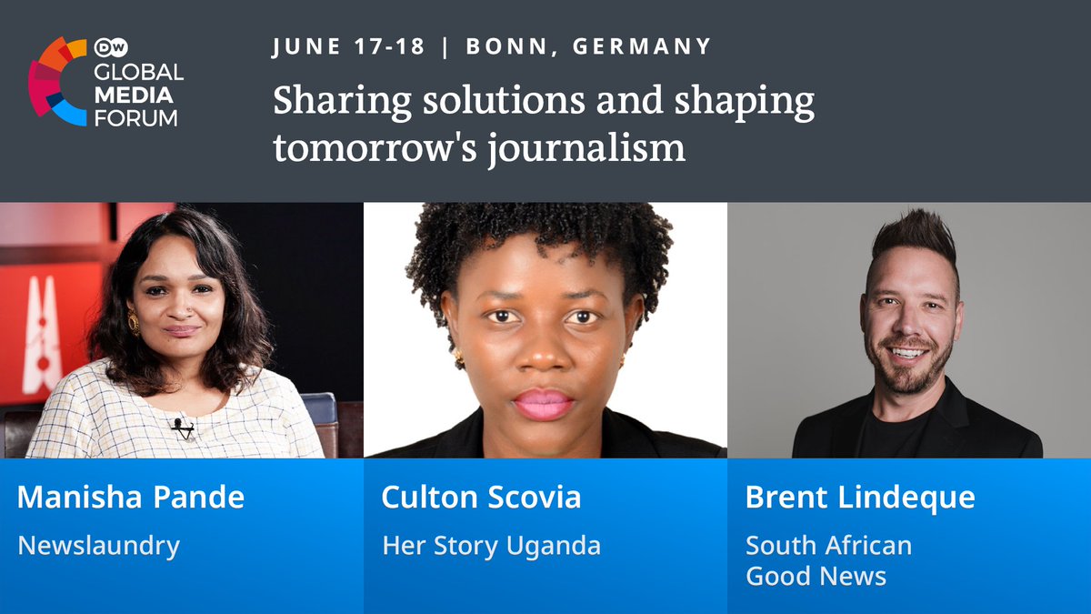 At #GMF24, media professionals from all over the world will meet to discuss, network and, above all, share solutions for their journalistic work. Get your early bird ticket at dw.com/gmf and join @MnshaP, @CultonScovia, @BrentLindeque + many more inspiring speakers!