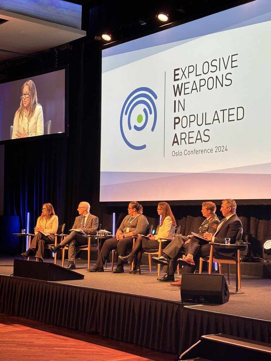 @lauraboillot @Article36 on a panel discussion at #EWIPAOslo, discussing the challenge and important process of building new norms and standards. As well as the need to stigmatize harmful practice when we see it happening. #NotATarget #StopBombingCivilians