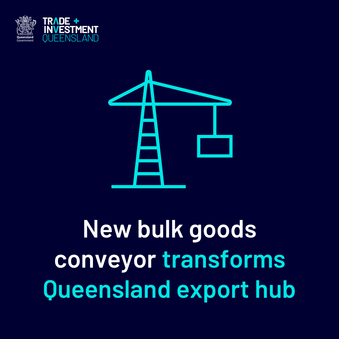 A new bulk goods conveyor at the Port of Bundaberg has officially opened for business, transforming export opportunities in the Wide Bay-Burnett region of Queensland bit.ly/3w4rGNj
