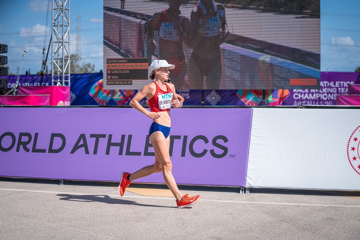 OrbetaRachelle's tweet photo. Posición 17 mundial de marcha Antalya, Turquía 🇹🇷✨ 
.
.
.
Con paso firme rumbo a Paris 2024 
Next: 20km Coruña https://t.co/jjBeRWuolV