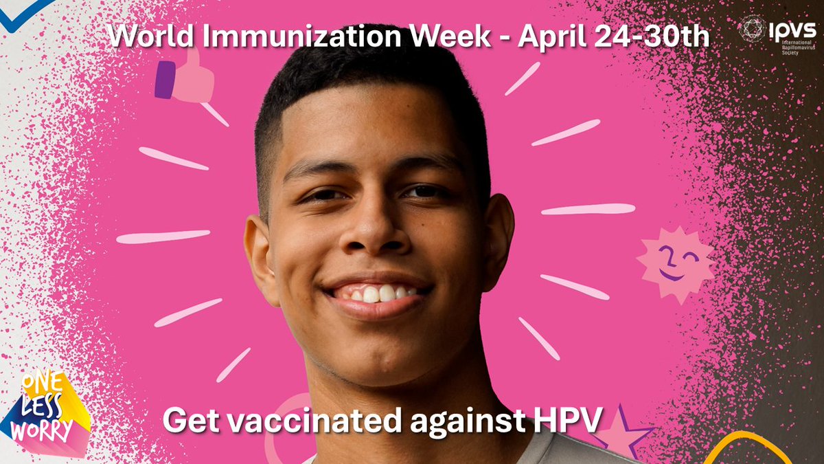 Prevent HPV-related cancer. Get the #HPV #vaccine. Boys too. Find out more. bit.ly/44bXvQU #OneLessWorry #MensHealth #Cancer #vaccine #AskAboutHPV #WorldImmunizationWeek @Globalmenhealth @WHO_Europe