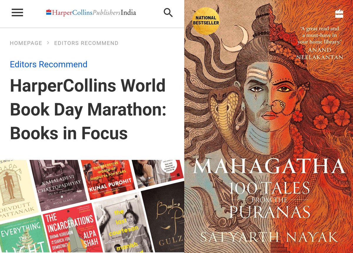 Happy World Book Day 🌟 MAHAGATHA 🌟 @HarperCollinsIN Marathon