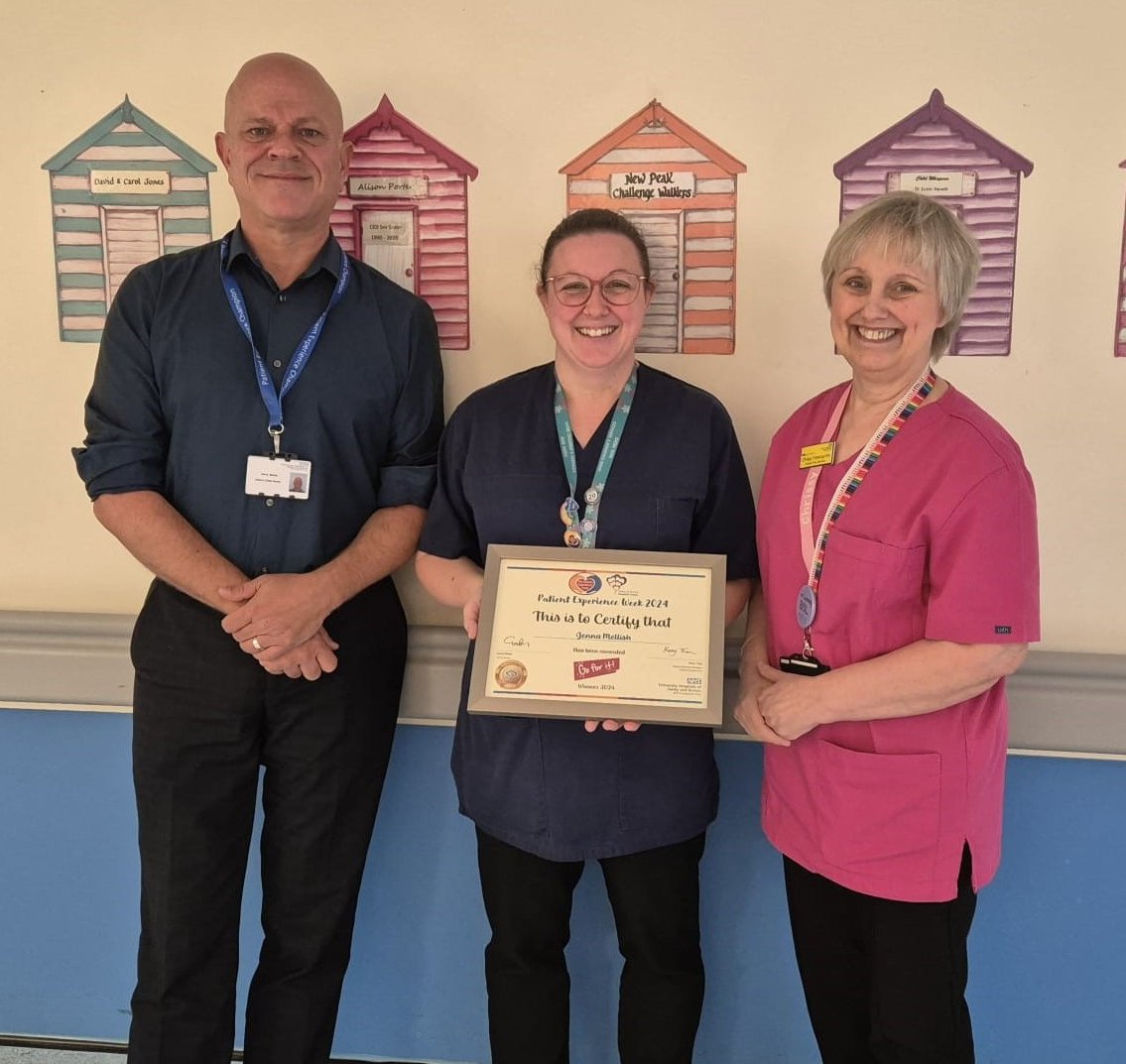 @DerbyRenalTeam @UHDBTrust Jenna Mellish-Children's ED Royal Derby Hospital, has secured a Go For IT Fund win. Funding will go towards wall-art to show children their journey & help them & their parents understand further. This idea was generated from feedback from families & children! Well Done Jenna!🏆