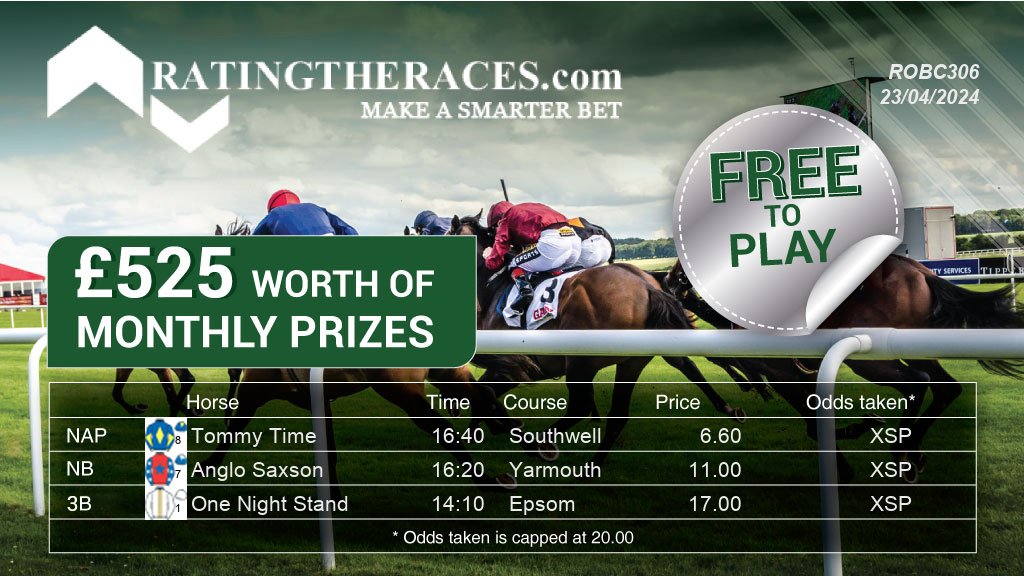 My #RTRNaps are: Tommy Time @ 16:40 Anglo Saxson @ 16:20 One Night Stand @ 14:10 Sponsored by @RatingTheRaces - Enter for FREE here: bit.ly/NapCompFreeEnt…