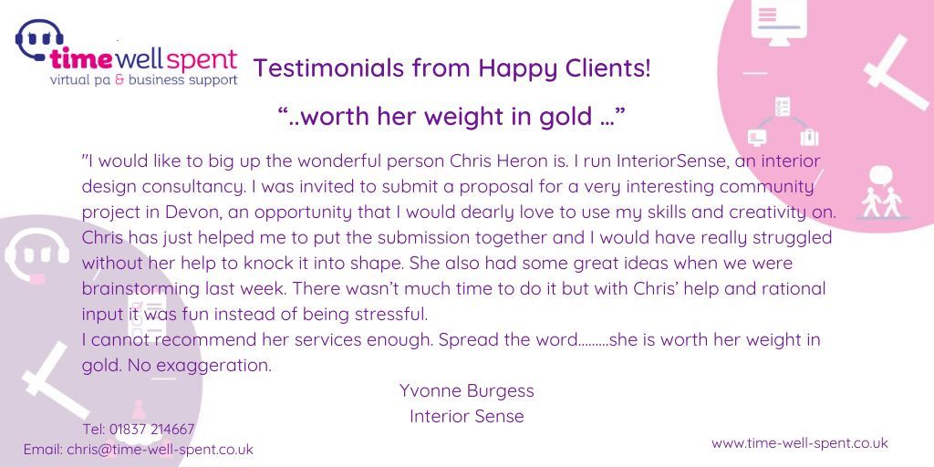 Here's some feedback we've had from our amazing clients.

#TestimonyTuesday