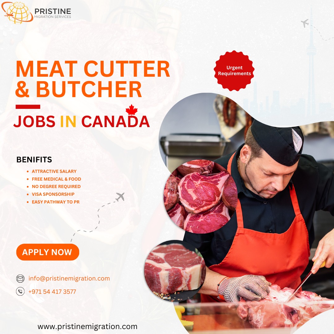 Don't miss out on this incredible opportunity to pursue your passion in Canada! 🇨🇦✨ 

#ButcherJobs #CanadaOpportunity #VisaSponsorship #butcher #butcher #butchery #butchering #butchershop #butcherlife #butchersofinstagram #meatcutter #meatcutters #canada #canadavisa