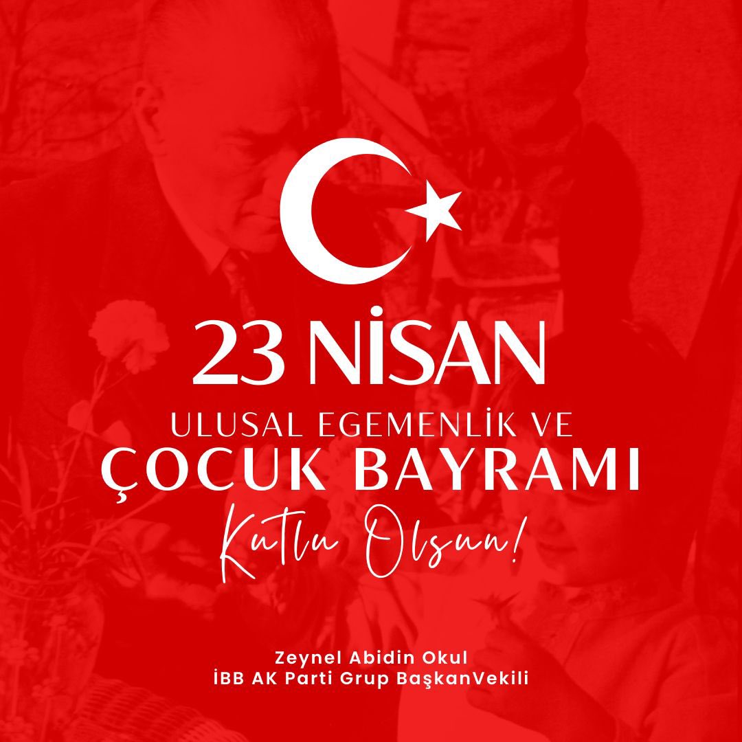 23 Nisan Ulusal Egemenlik ve Çocuk Bayramı'nızı kutluyor; Türkiye Büyük Millet Meclisimizin kurulduğu bu kutlu günü dünya çocuklarına armağan eden Gazi Mustafa Kemal Atatürk'ü, şehit ve gazilerimizi rahmet ve minnetle anıyorum.