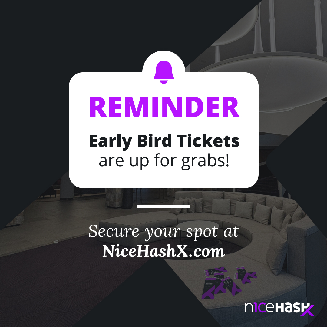 NiceHash_X's tweet photo. NiceHashX is a #bitcoin conference that you do not want to miss!
Not only do we have an awesome lineup of speakers, but we are also celebrating #10YearsOfNiceHash in an incredible location!
Get your Early Bird Tickets now before they sell out!
https://t.co/M0Vuu1PEQU https://t.co/DXD9jrTiUZ