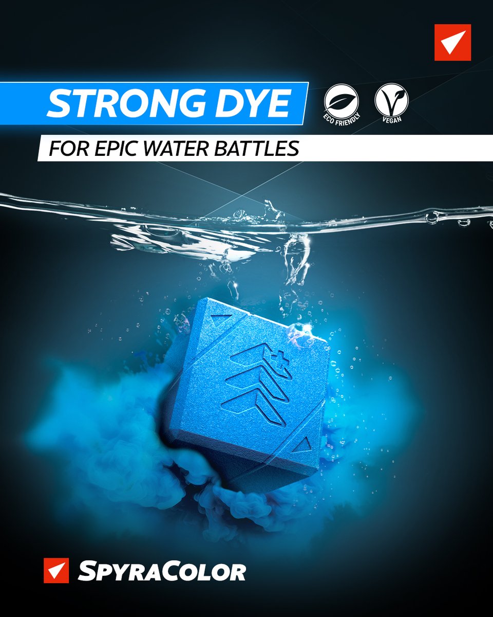 spyra_official's tweet photo. This is the ultimate power up for any water battle. Have super clear colored hits with just one little cube which can dye 4 gal (15 liters) of clear water intensely. Compatible with all products in the Spyra Universe.
https://t.co/poQuba44ay
#PowerUP ⏫ #SpyraColor https://t.co/hzXQHeWrxW