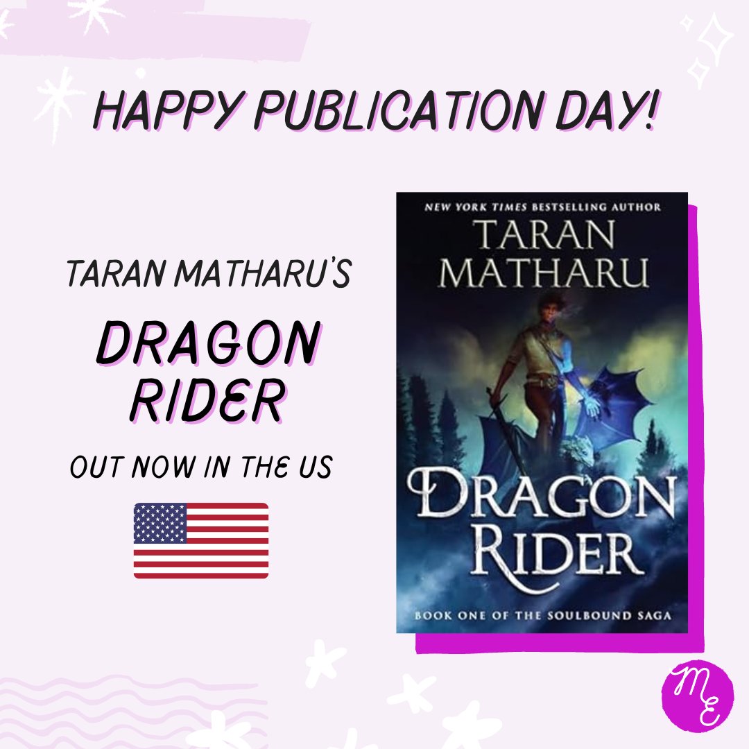 Happy US publication day to New York Times bestselling @TaranMatharu1 and the first book in his debut adult fantasy series, DRAGON RIDER! 🐉