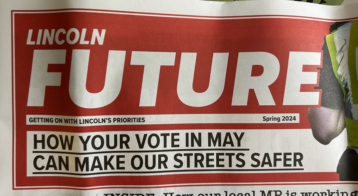 I’ve just got this from the Conservatives through my door. You wouldn’t guess it as they’re using our colours but the answer is the same: to make our streets safer in May vote Labour and Mike Horder for PCC