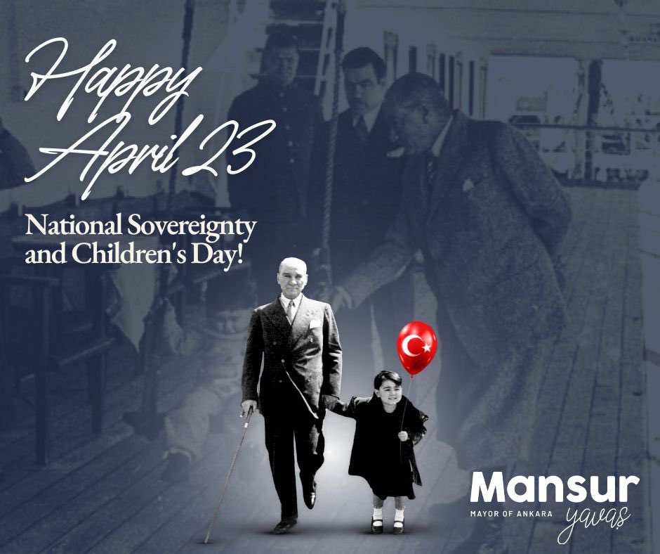 Happy April 23rd National Sovereignty and Children's Day! Atatürk gifted this day to the children, knowing that they will build the future. Let's protect Ataturk's legacy and ensure a brighter tomorrow for everyone by training and empowering our young leaders. 🇹🇷#ChildrensDay