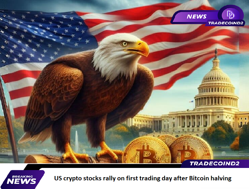 CryptoD2ETH's tweet photo. U.S. crypto mining stocks have gained in the first trading day after Bitcoin’s weekend halving, even though mining rewards are now 50% lower.
#CryptoNew #BitcoinCash #Bitcoin #MtGox #SEC #HongKong #DEBTBOX #Thecryptod2 #CryptoD2Eth https://t.co/NBuy6lqja3