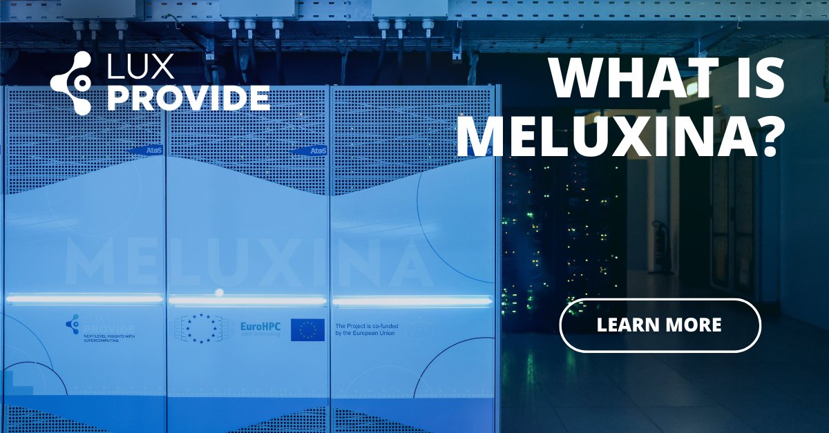 #TechTrendTuesday 💻⚡We keep talking about MeluXina, but how much do you really know about our supercomputer? 🤔 Ranked top 5 in Europe, optimized for advanced tasks, with enhanced security & quantum capabilities. Learn more: luxprovide.lu/what-is-meluxi…