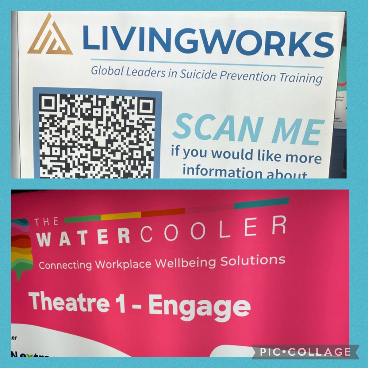 Booth A130 ready and waiting. @Living_Works can help you create a suicide safer workplace #SuicidePrevention #watercoolerevent