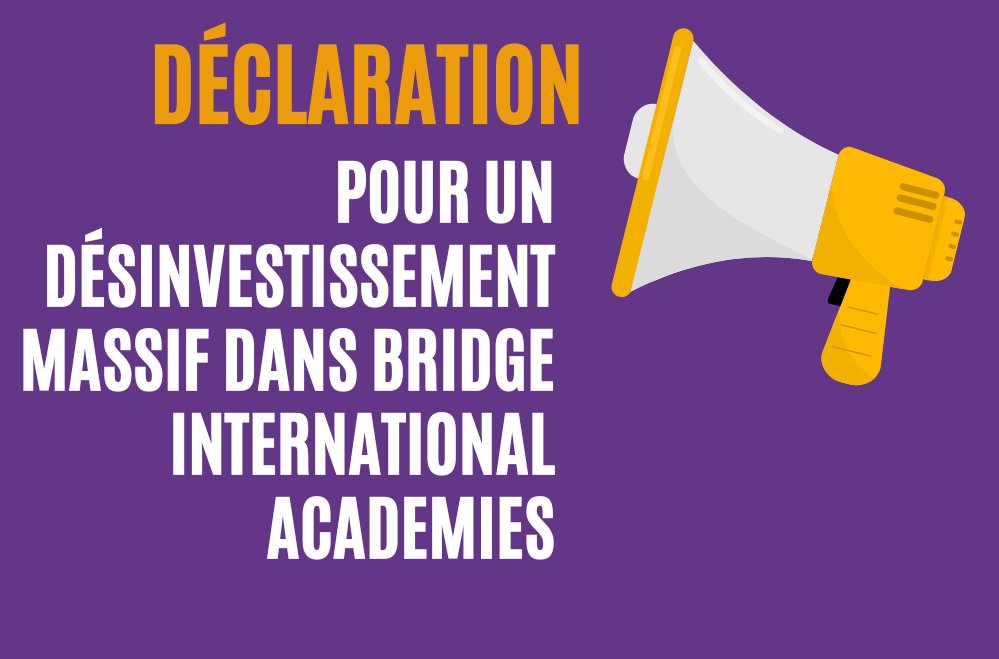 📢@CoalEducation est signataire aux côtés de 44 OSC d’une déclaration collective appelant les investisseurs de Bridge International Academies à se désinvestir immédiatement suite au dernier rapport du CAO. 🧐👉bit.ly/4aNqYDb #EducationBeforeProfit