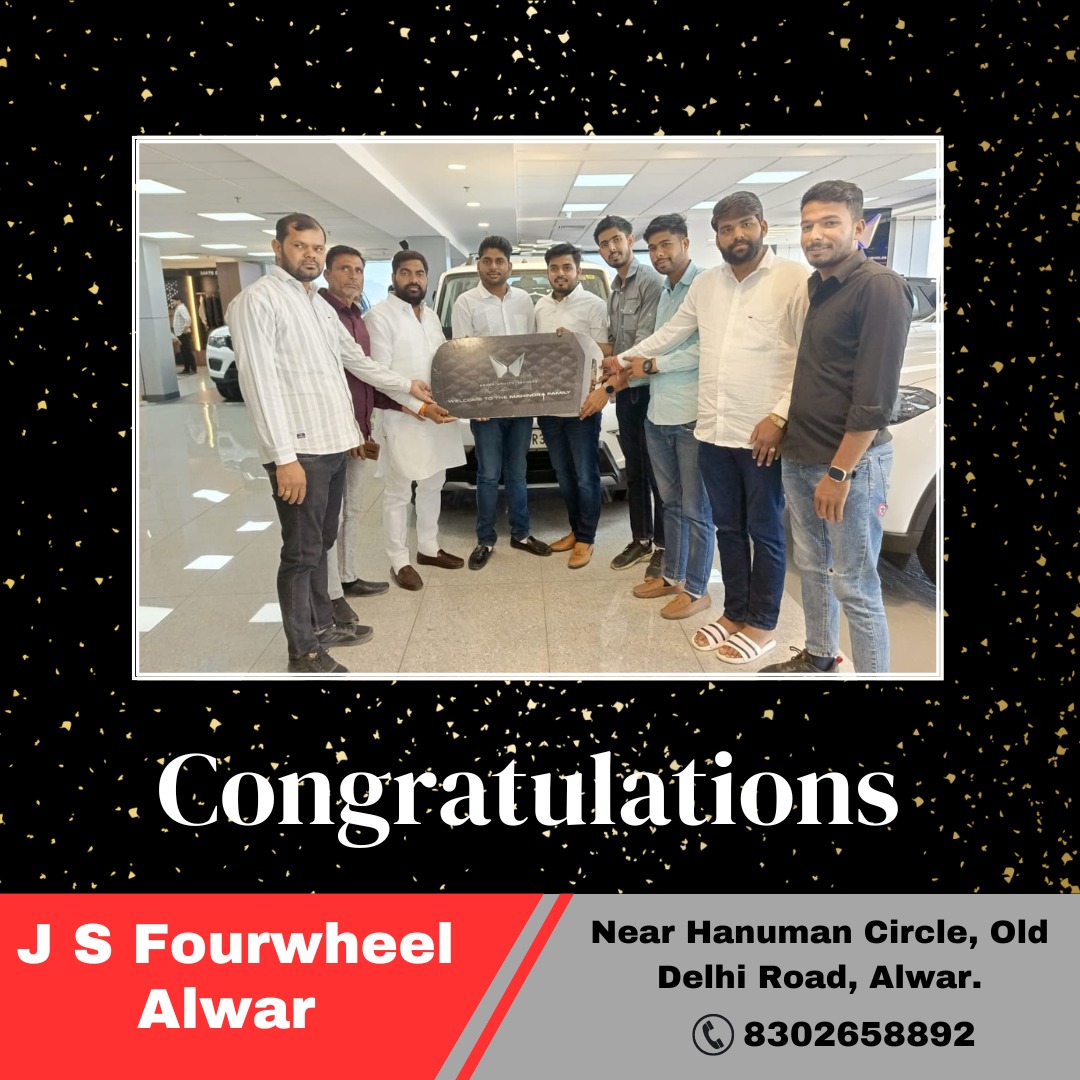 Heartiest Congratulations 🎊💐 Wish you all the best, safety and great experiences with your brand new Scorpio Classic.. Welcome to the J S Fourwheel Family. #happycustomer #safedelivery #MahindraScorpioClassic #Mahindra