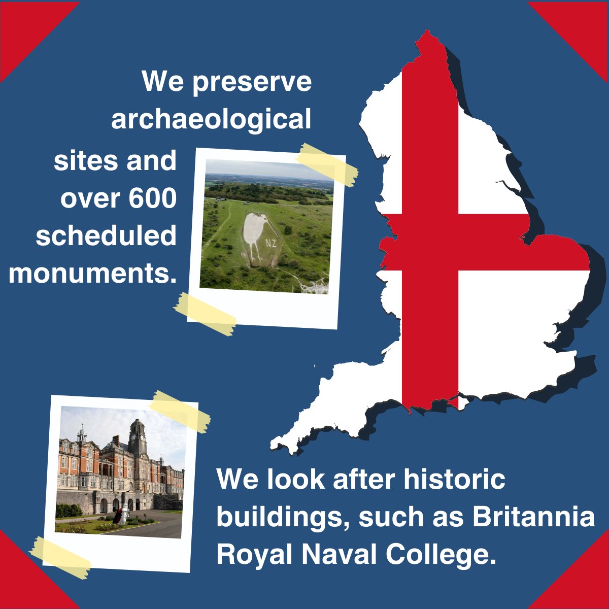 🏴󠁧󠁢󠁥󠁮󠁧󠁿Happy St George's Day! 🏴󠁧󠁢󠁥󠁮󠁧󠁿

Our teams work tirelessly to ensure the heritage of our sites across #England is preserved, while also supporting training for our Armed Forces across the Defence estate. 

#StGeorgesDay #MinistryofDefence #MOD