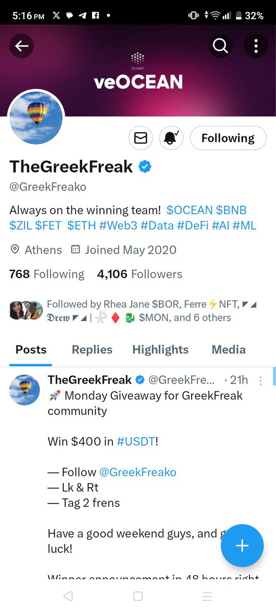 @GreekFreako Thank you for this chance @GreekFreako this is a big blessing , I know you are Legit.

@Alex07225372 
@Daniel2tatted
