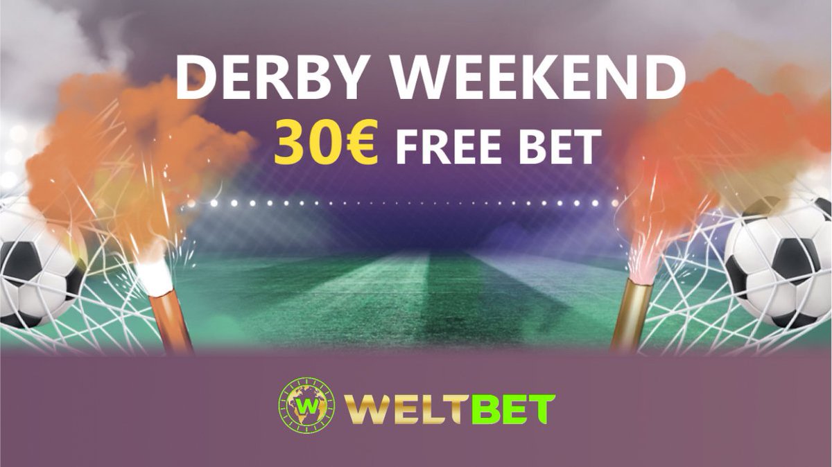 #WeltBet

The Derby Weekend Is On: Get Your 30€ Free Bet

weltbet.com/sports
#weltbetsport #betsports #sportbetting #sport
#casino #casinolife #blackjack #FreeBet #poker #winner #money #gambler #Roulette #laliga #barcelona #messi #realmadrid #bestgoals