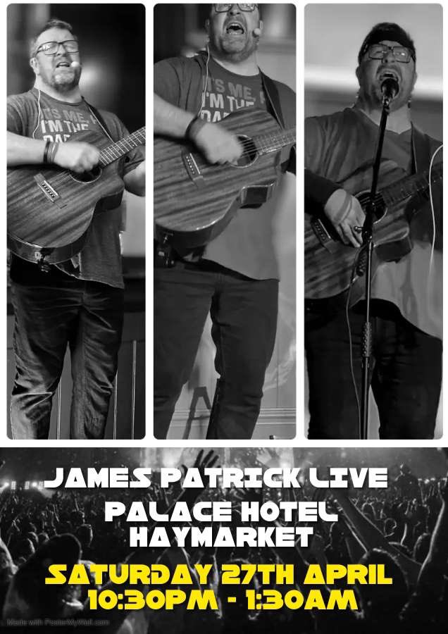 James is up again this weekend 🎵🎶 🎤 🎸 

Friday @HornsbyInn 7.30pm to 10.30pm

Saturday @palacehotelsyd 10.30pm to 1.30am 

Great music is on the menu 📜 

#jamespatrick #live #livemusic #gig #supportlivemusic