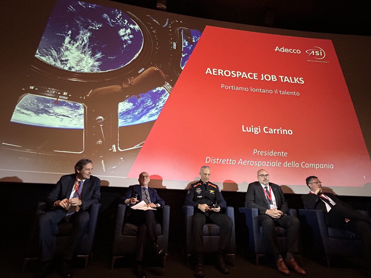 Presentata a Roma la terza edizione di 'Aerospace Job Talks' organizzato da @ASI_spazio con @AdeccoItalia, progetto nazionale di orientamento alle carriere spaziali. Presente per #Avio Stefano Bottaro, direttore risorse umane. Leggi di più: tinyurl.com/yzm98rp6 #space #spazio