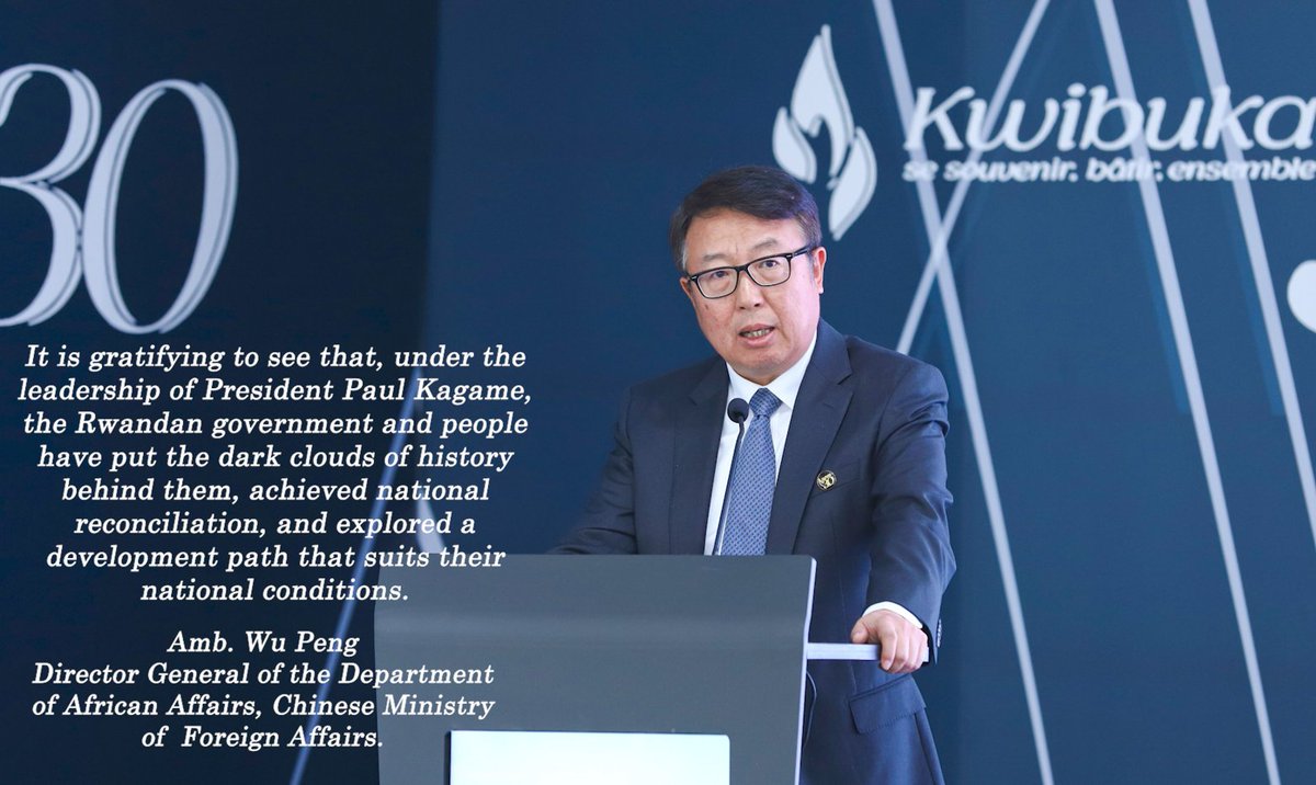 #Kwibuka30 : Remarks by Ambassador Wu Peng, the Director General of the Department of African Affairs at the @MFA_China youtube.com/watch?v=5SimIz…