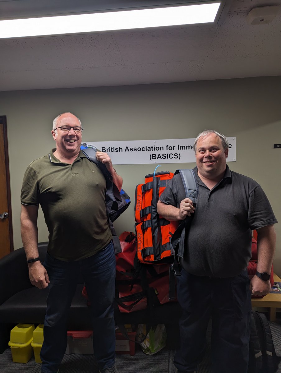 Great to have @paraacpmattw and Adam Waller in the office yesterday! We worked them hard 😉 Our course kit bags have never looked so good and mimicked your equipment in reality so well. It's was good fun having you guys around and very grateful for all your help! #BASICS_HQ