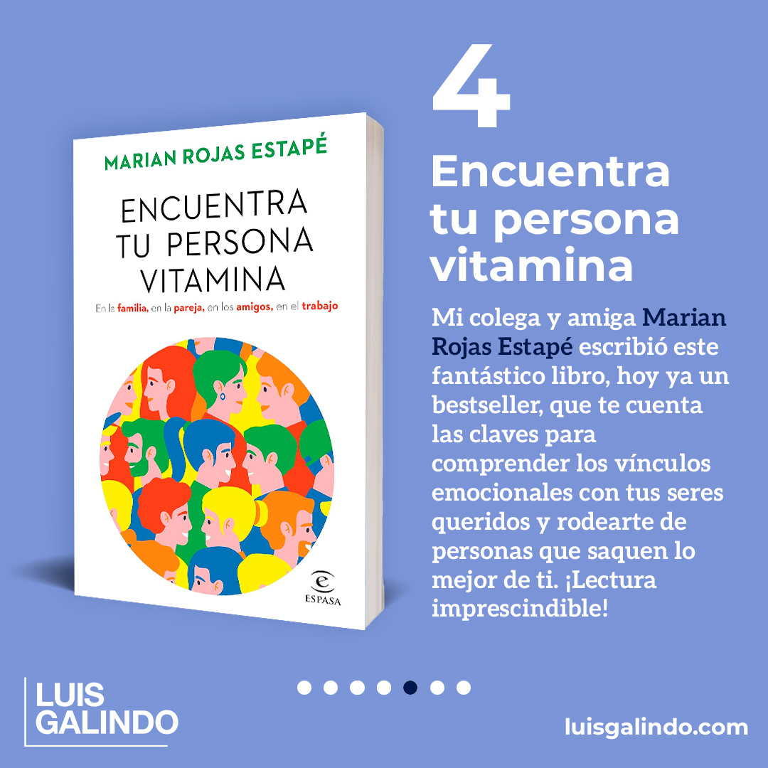 A menudo me preguntáis por recomendaciones de libros. De esos libros que te nutren, te enseñan y te hacen pensar.  Estas 4 lecturas a mi me han enriquecido en diferentes etapas de mi vida. ¡Feliz Día del Libro! #reilusionarse #estumomento #luisgalindo #diadellibro #santjordi