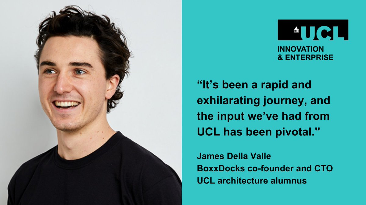 BoxxDocks is an award-winning @ucl startup that helps logistic businesses boost efficiency while lowering costs and environmental impact. Co-founder James Della Valle (@BartlettArchUCL @TheBartlettUCL alumnus) talked about the support received from UCL: bit.ly/3Jv2fYj
