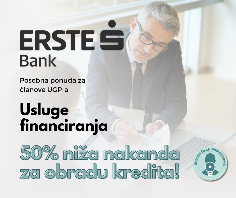 Financijska sredstva ne moraju biti prepreka tvojim poslovnim idejama 💡
🌟50% niže naknade za obradu kredita
🌟Bez naknade za prvu izmjenu po kreditu
🌟Kamatne stope prilagođene vašim potrebama
🌐 bit.ly/44MsJ0r