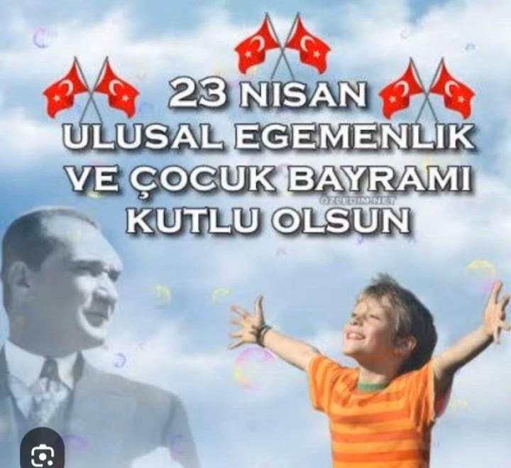 @Ahmet_Y_Orak_RT 23 Nisan ulusal egemenlik ve çocuk Bayramı kutlu olsun kardeşim 🇹🇷🇹🇷🇹🇷