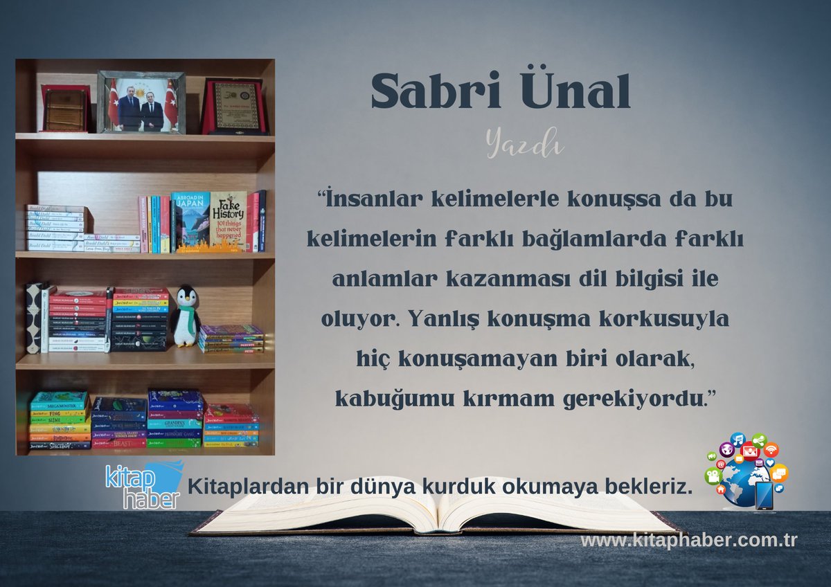 Sabri Ünal, yazdı. İngilizceʼyi Nasıl Öğrendim üzerine değerlendirmesini linkten okuyabilirsiniz. kitaphaber.com.tr/ingilizceyi-na… @sabriunal__ #kitaphaber #sabriünal #ingilizce #dil #öğrenme #ingilizceeğitimi #dilbilgisi #ingilizceöğrenme