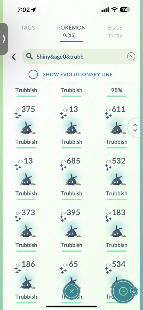 So spotlight was fun! A casual 15 shiny trubbish now taking up space in my bag…