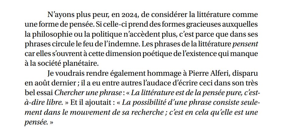 Alferi cité par Haenel dans le même édito (cf précédent tweet) <3 #Aventures @Gallimard