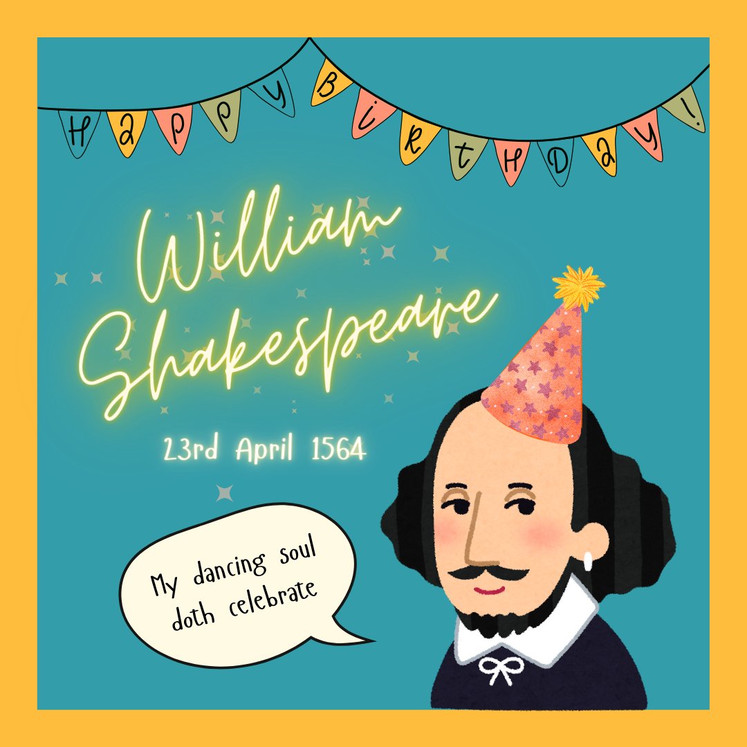 Happy Birthday, Mr Shakespeare! 460 years after he was born, we're still using 1,700 words that were first recorded in his works. Some are hidden in this word search. Can you find one for each letter of the alphabet? wordsearchlabs.com/embed/549306 #GreatSchoolLibraries #TeamBerko