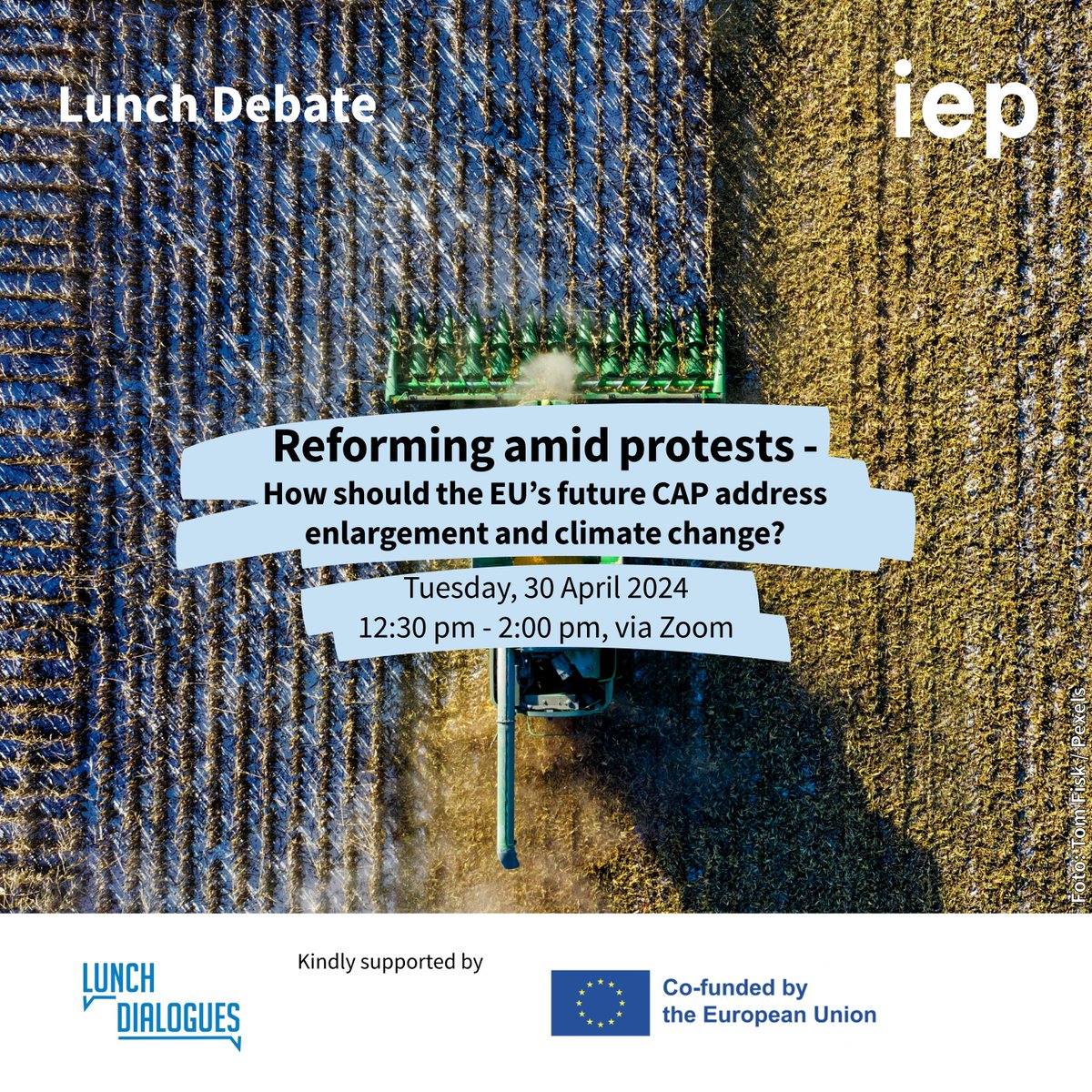 📣How should the #EU’s future #CAP address enlargement & climate change?

🗓️Join our #LunchDebate on 30 April 2024, 12:30 - 2 pm, via Zoom
🎙️Speakers: Gijs Schilthuis, Dr @BettinaRudloff, @PierreMarieA Aubert, Tatiana Nemcová

More info & registration
👉tinyurl.com/2e8syjzp
🧵