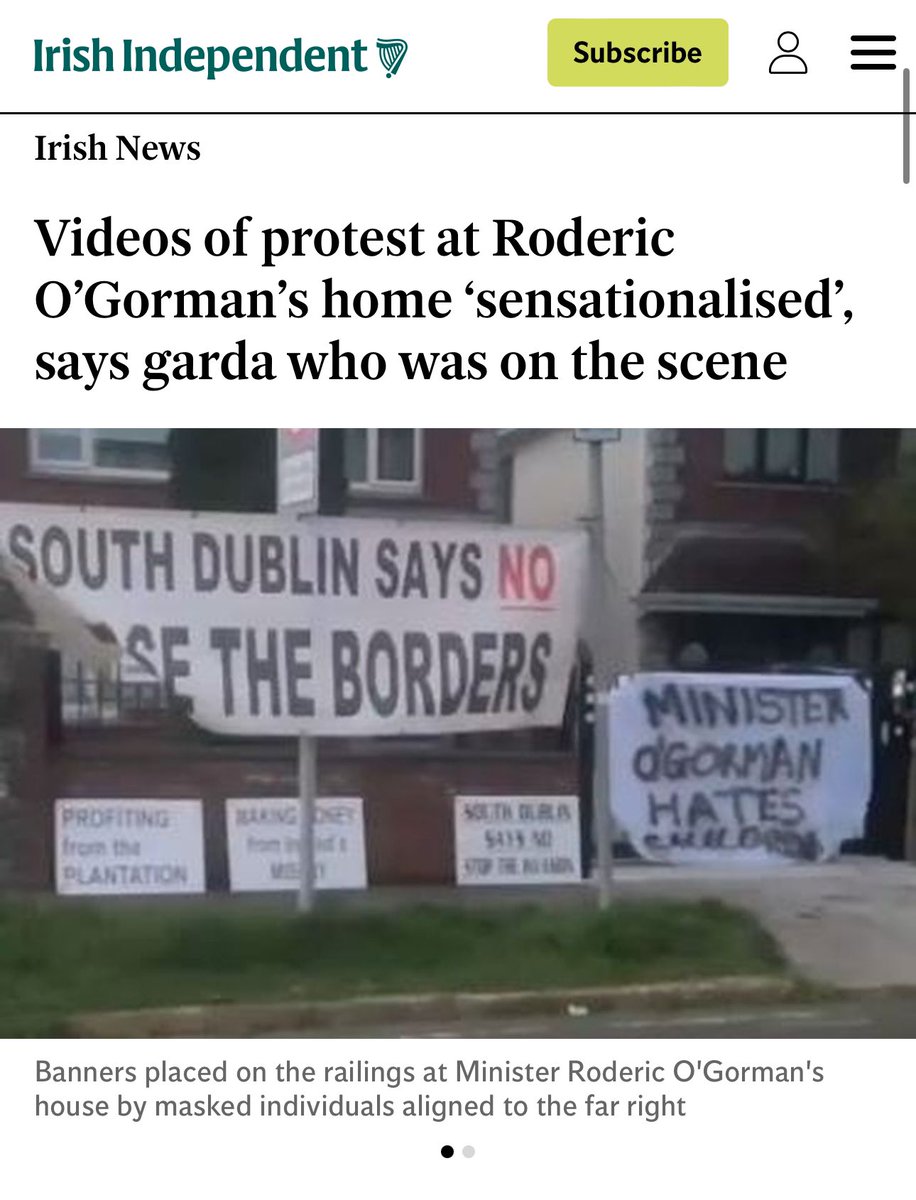 When asked about the protest at Roderic O’Gormans house the Gardai responded. 

There was no arrestable offence for us there and they were directed to take it away and that’s what they did,” added Mr Ferris, who described the garda response as “reactive”.

Everyone melting down