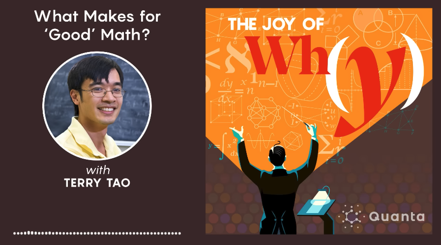 What Makes for ‘Good’ Math? | JOW Podcast now in YT: youtu.be/z-VFby8rWZE?fe… Originally published Feb 1, 2024: play.prx.org/listen?uf=http… ∞Thanks! @QuantaMagazine @stevenstrogatz