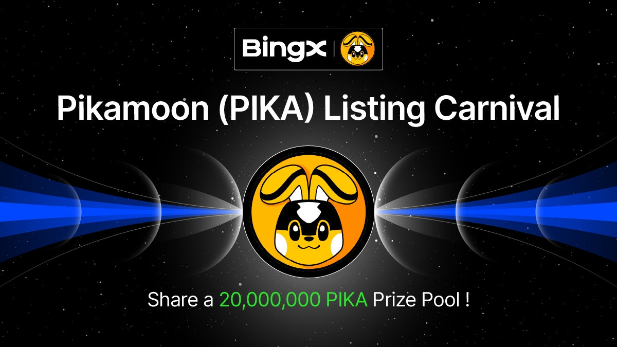 🎁 $PIKA Listing Carnival @PikaMoonCoin 💰 Share a prize pool up to 20,000,000 PIKA! Details 👉🏻 bingx.com/en-us/act/temp… 💰 5 winners! 20,000 PIKA #Giveaway each! ✅ To enter: RT this tweet and tag 5 friends.