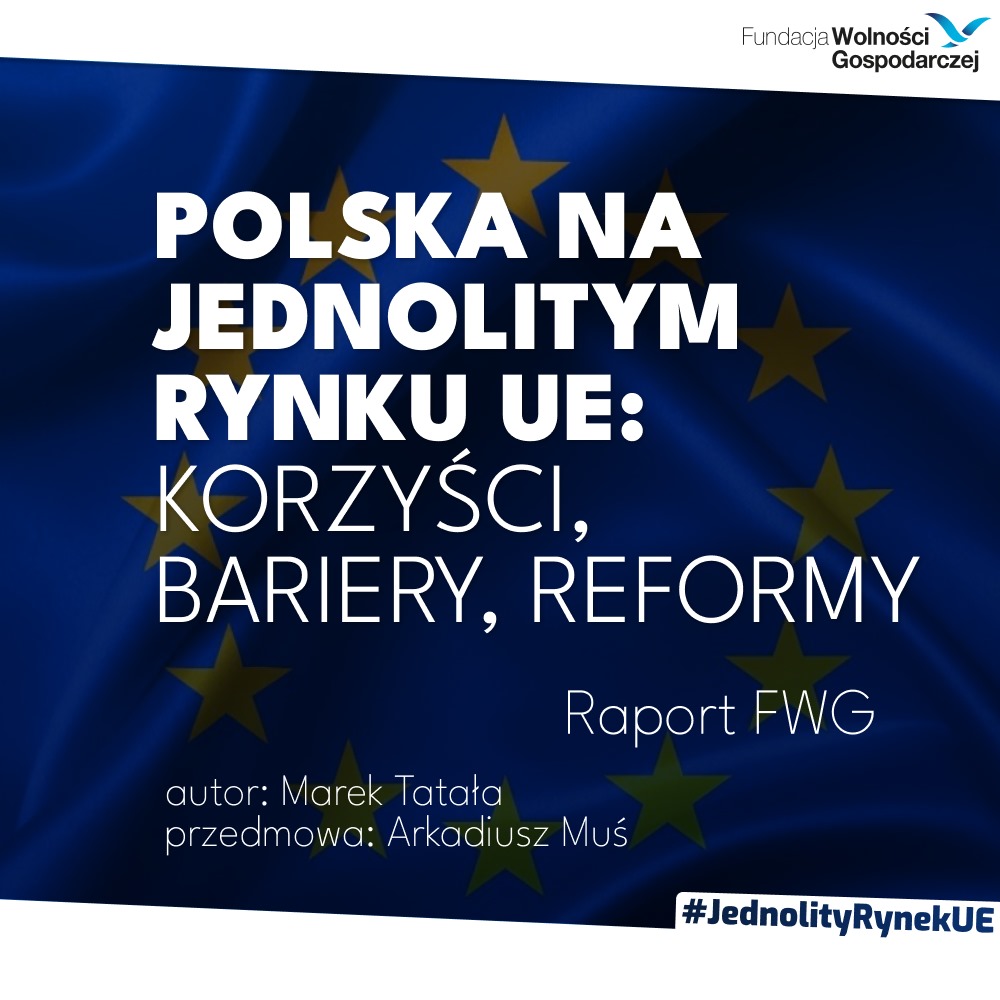 🇪🇺 ❗ Dostęp do unijnego rynku jest ważniejszy niż dotacje. W związku z 20. rocznicą wejścia Polski do Unii Europejskiej FWG przygotowała raport o #JednolityRynekUE - o związanych z nim korzyściach, barierach oraz rekomendacjach na przyszłość ➡ wolnagospodarka.pl/polska-na-jedn…