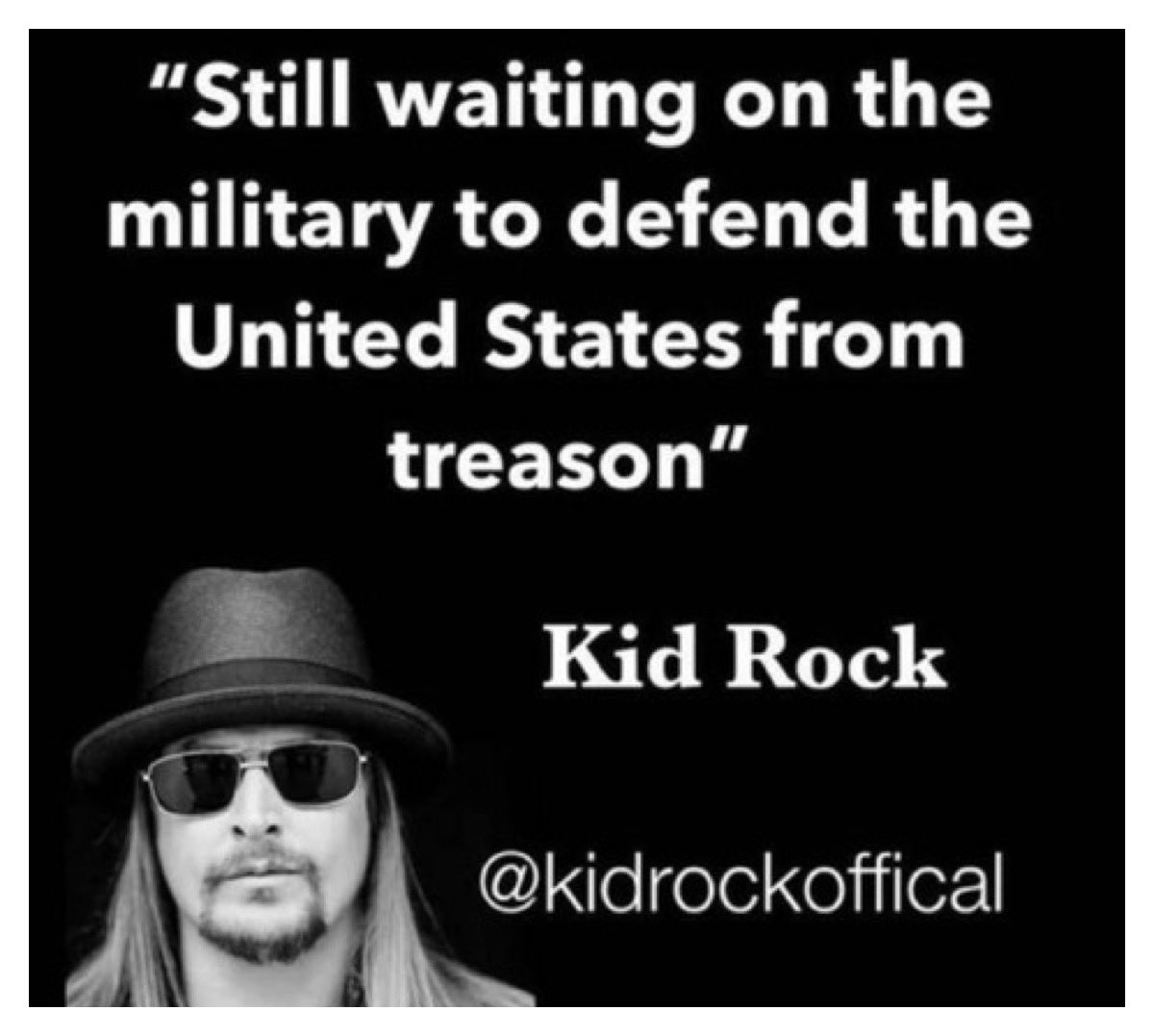 I’m with Kid Rock on this one!