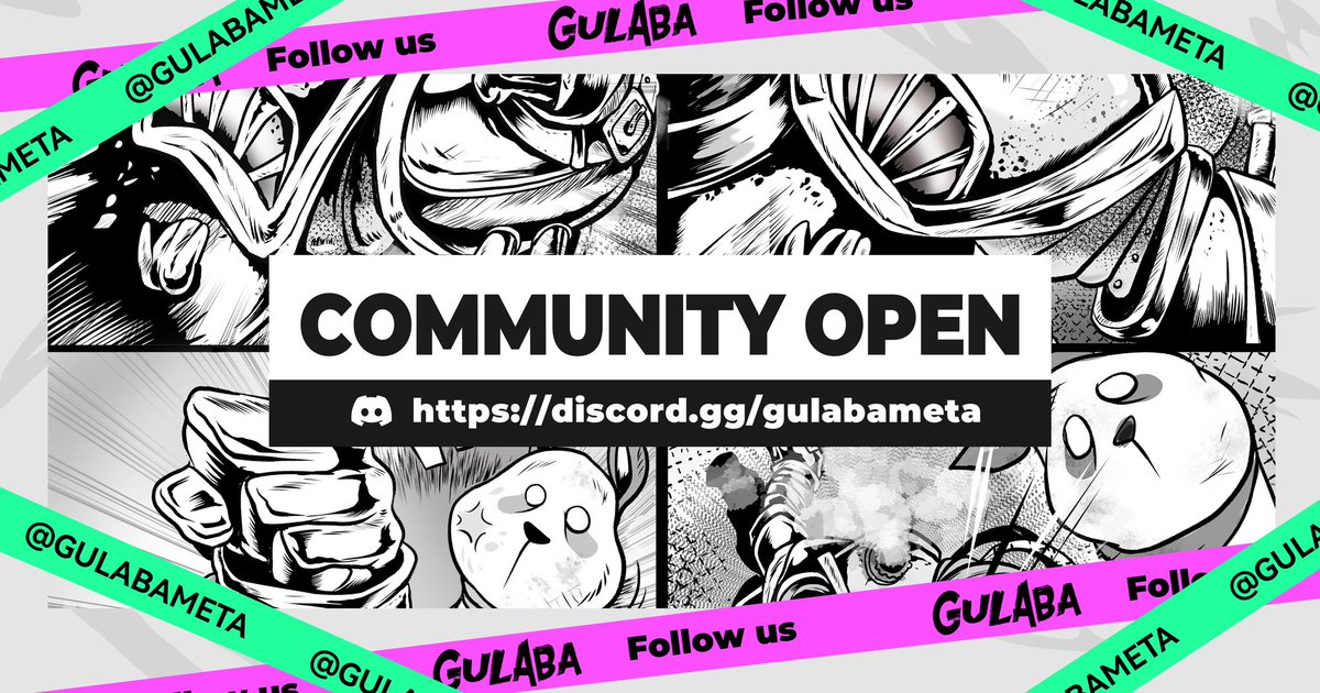 GulabaMeta's tweet photo. The gates to adventure now unbarred 
Our Discord is officially open👇
https://t.co/JG2wj8OcYA

Mint details will be revealed soon... https://t.co/zx1E4TaddX