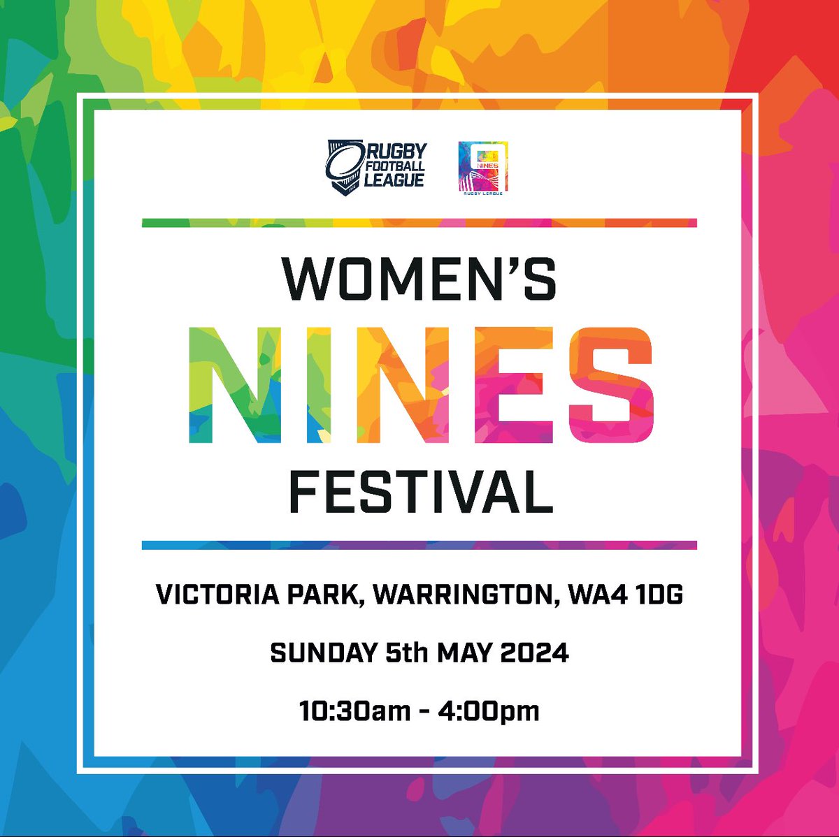 🏉NINES NEWS! The annual Nines festival is nearly here, and our group is confirmed! Group 1 Warrington Wolves York Valkyrie Leigh Leopards Widnes Vikings Get down to Victoria Park on Sunday 5th May for a glorious day of women’s rugby league!