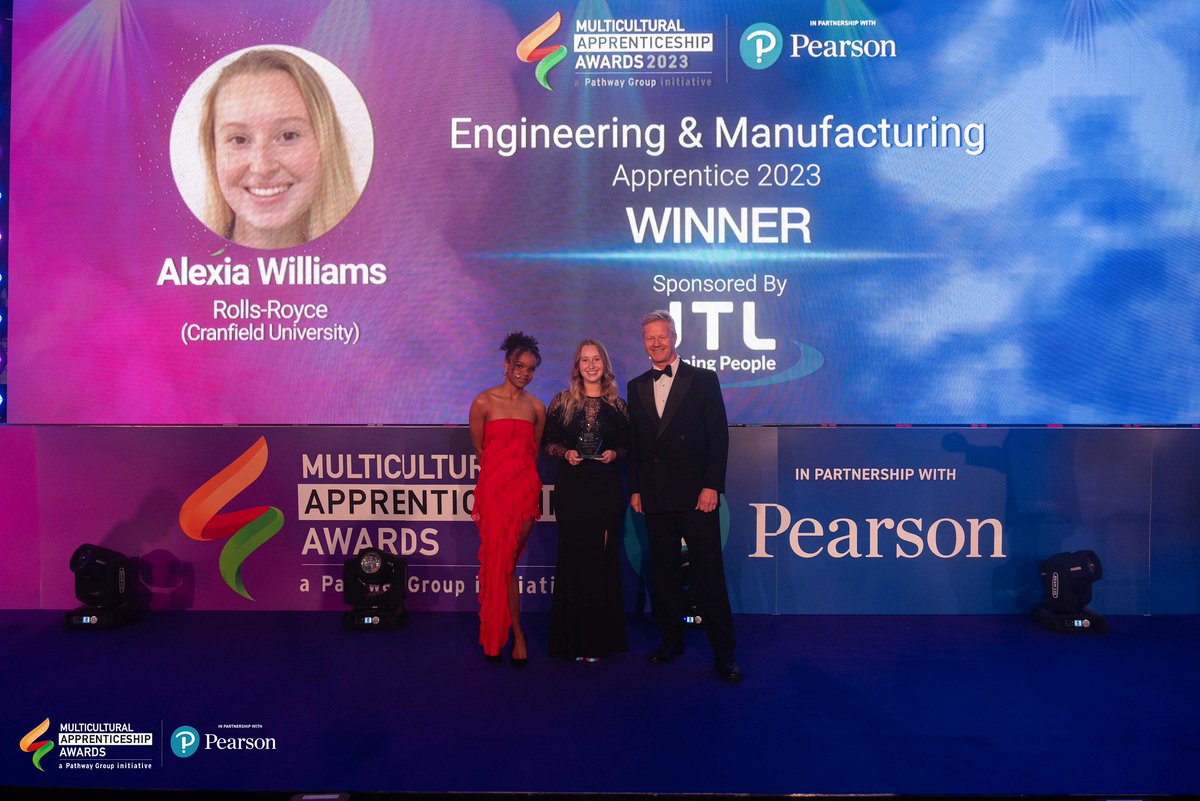 🏆 ENGINEERING & MANUFACTURING 🏆 Throwback to The Multicultural Apprenticeship Awards 2023 when Alexia Williams from @RollsRoyce won #Engineering & #Manufacturing #ApprenticeOfTheYear! …lticulturalapprenticeshipawards.co.uk Sponsored by @JTLTraining #MCAppAwards #Apprenticeships