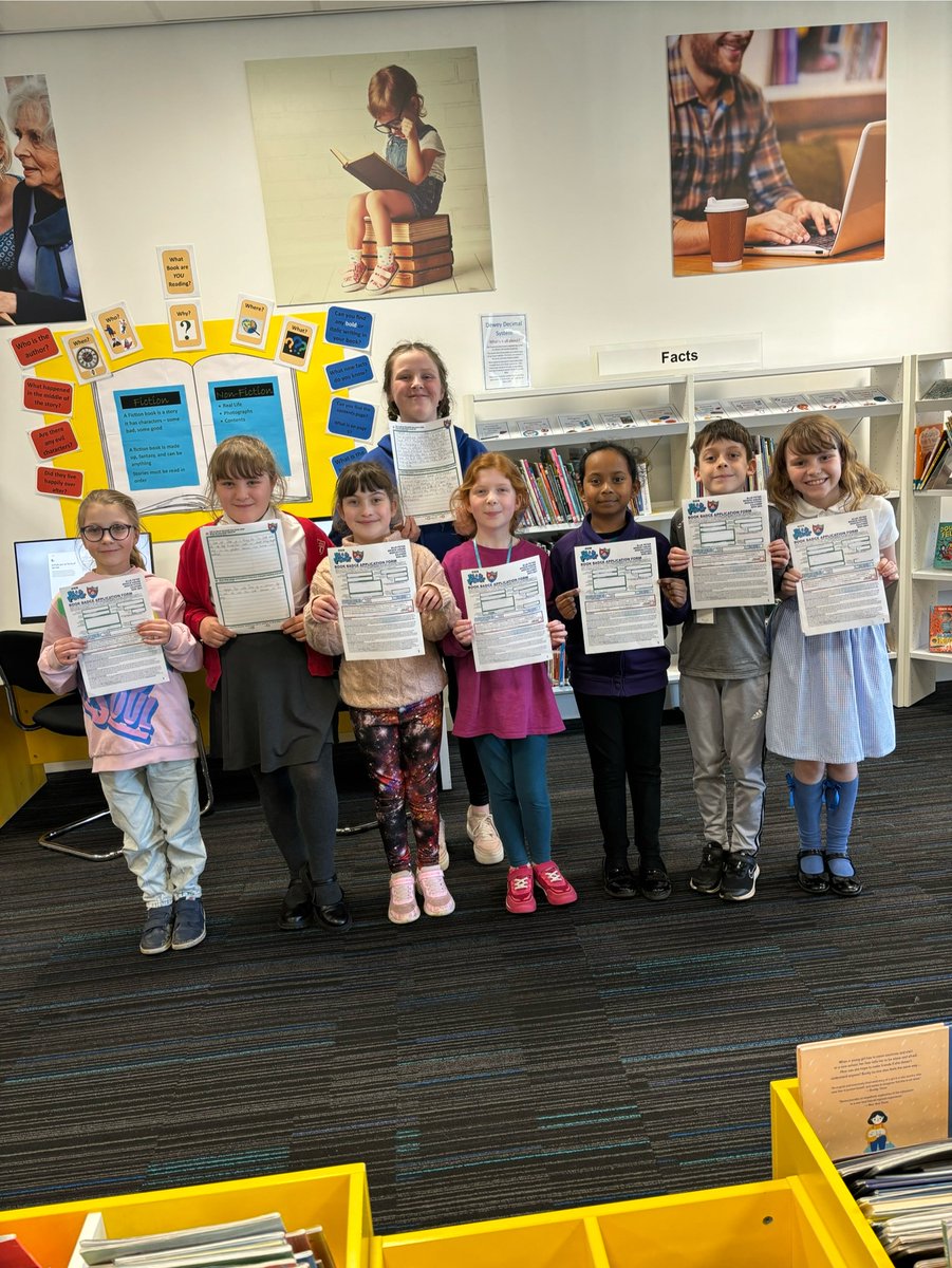 Exciting News!🥳 The children of Newton Aycliffe Library's Chatterbooks Group have been taking book recommendations from #BluePeter and have now sent off for their Blue Peter badges. Please contact the library if you are interested in joining their Chatterbooks group!