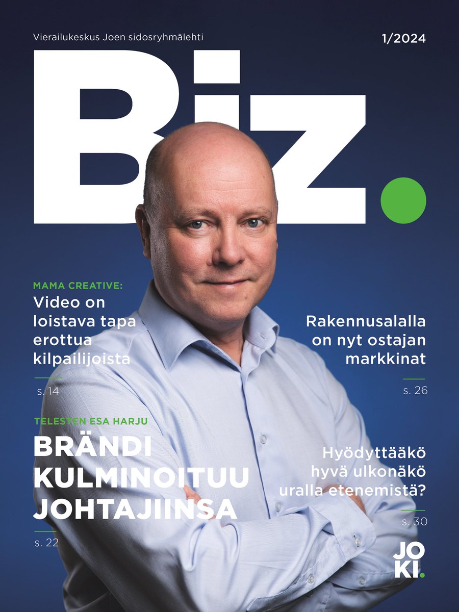 Kohta se on täällä, nimittäin uusi Biz! Kannessa Telesten toimitusjohtaja Esa Harju 💯 Nouda omasi Joesta tai Teknologiakiinteistöjen aulapalveluista.

#jokiturku #turuntiedepuisto #turku #toimitilat #bizlehti