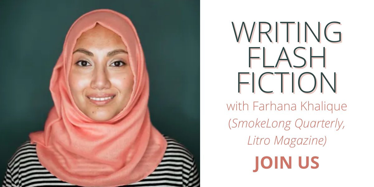 Join flash fiction writer and editor @HanaKhalique as she delves into her creative process, techniques for coming up with original ideas and what really excites her about a submission from an editorial perspective! Book to join us on 12th June: bit.ly/4b4SdJh