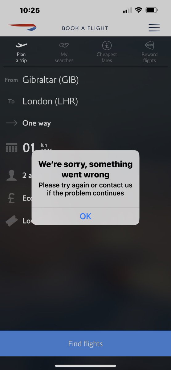 Does anyone have issues using the British Airways app it seems to be unusable most times I attempt to search flights