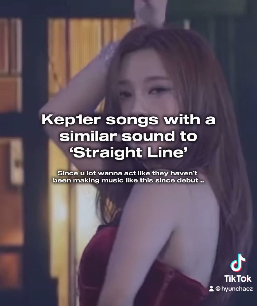 vm.tiktok.com/ZGe9FJ9ao/ here’s some kep1er songs that sound similar to straight line since videos non kep1ians are making are making my eyes twitch